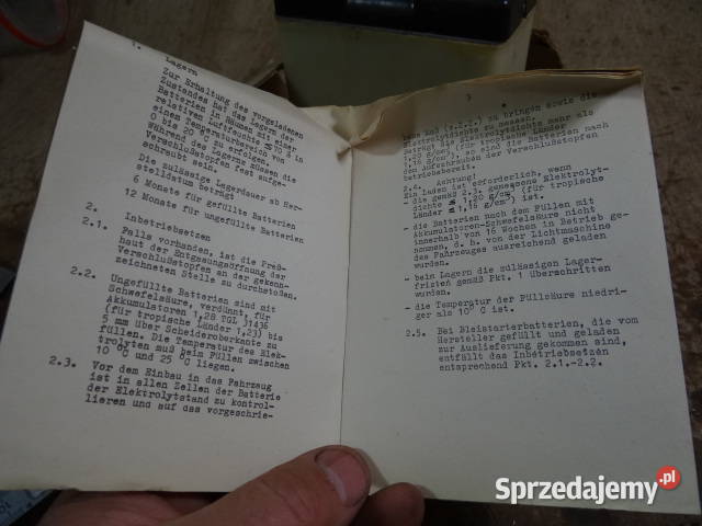 obudowa akumulator AKU ELEKTRIC MZ Simson org Żary sprzedam