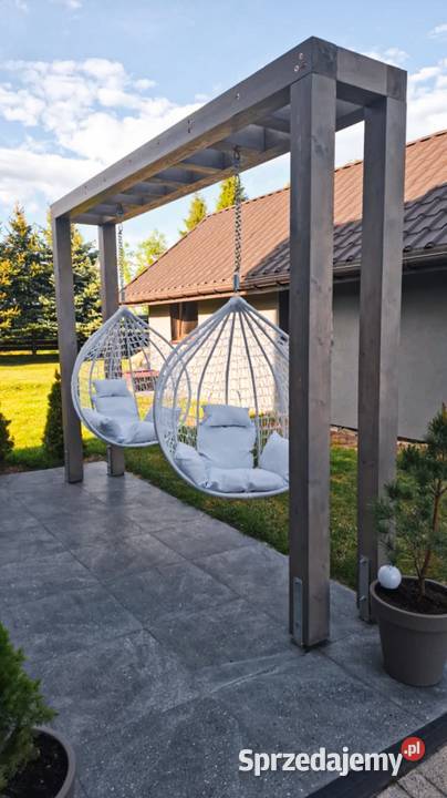 Huśtawka ogrodowa Kantówki na kokony Nowoczesna małopolskie Wolbrom