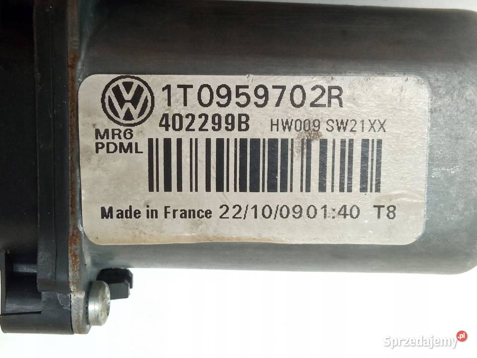 SILNICZEK SZYBY PRAWY PRZÓD 1T0959702R 5K0959792