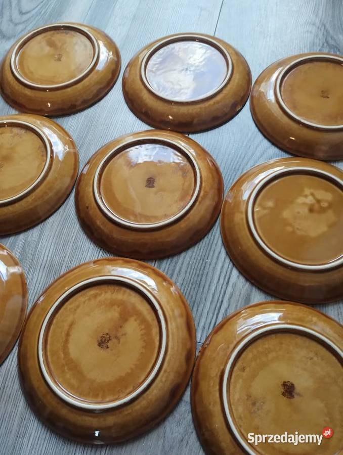 Talerzyki deserowe Tułowice porcelit talerze 9 Dom i Ogród Strzelce Opolskie sprzedam