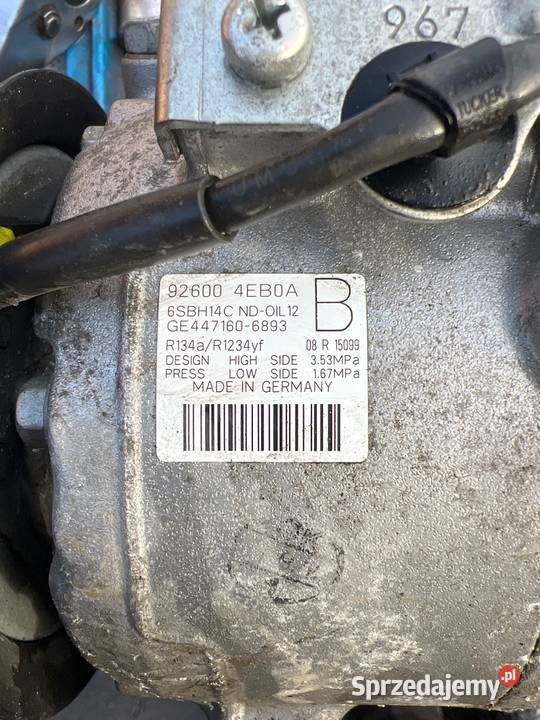 Sprężarka klimatyzacji Renault 16 Dci Kompresory klimatyzacji Radzyń Podlaski sprzedam
