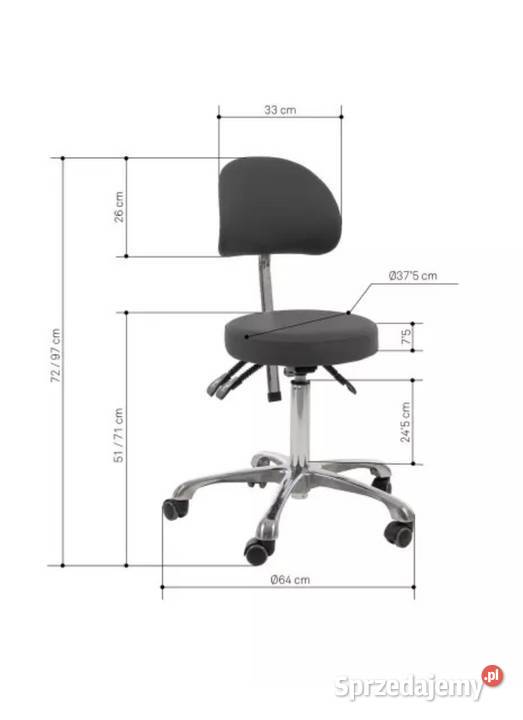 Taboret Weelko COMFORT 3 dźwignie gazowe do Warszawa