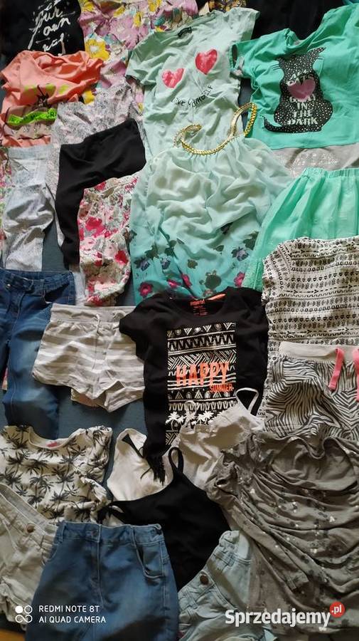 odzież ubrania dziewczęce 146 152 paka ubrań 73 Poznań sprzedam