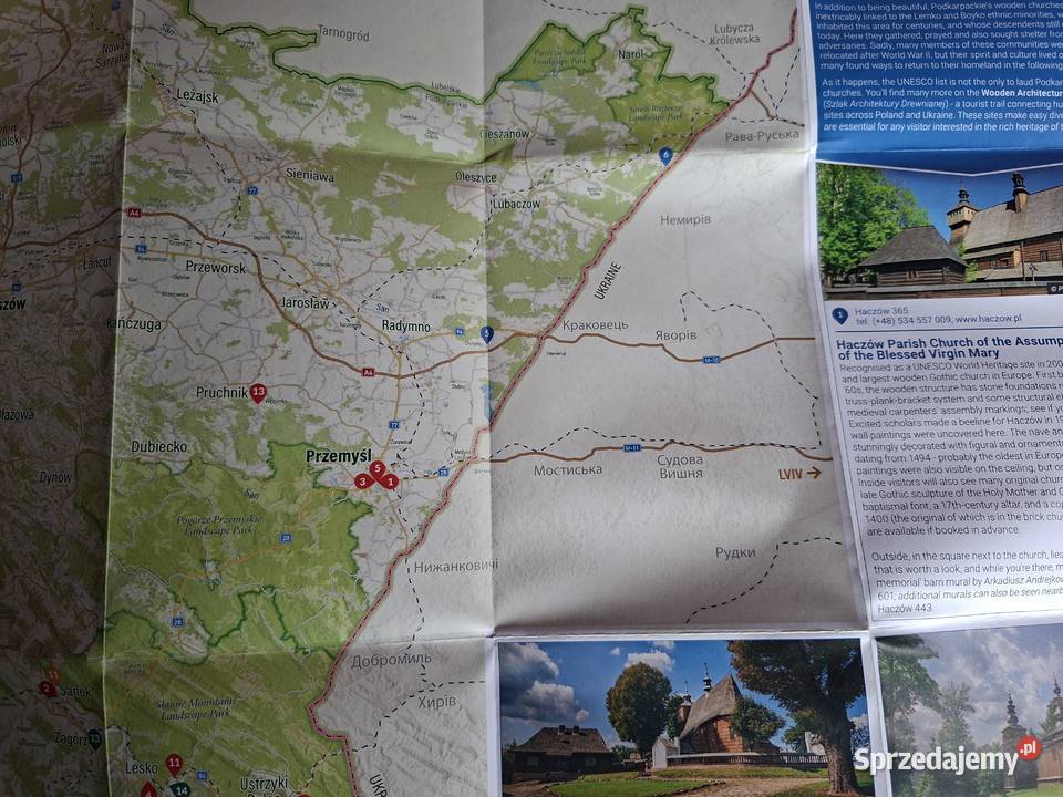 Carpathia inyour pocket Podkarpackie Region Map Kraków sprzedam