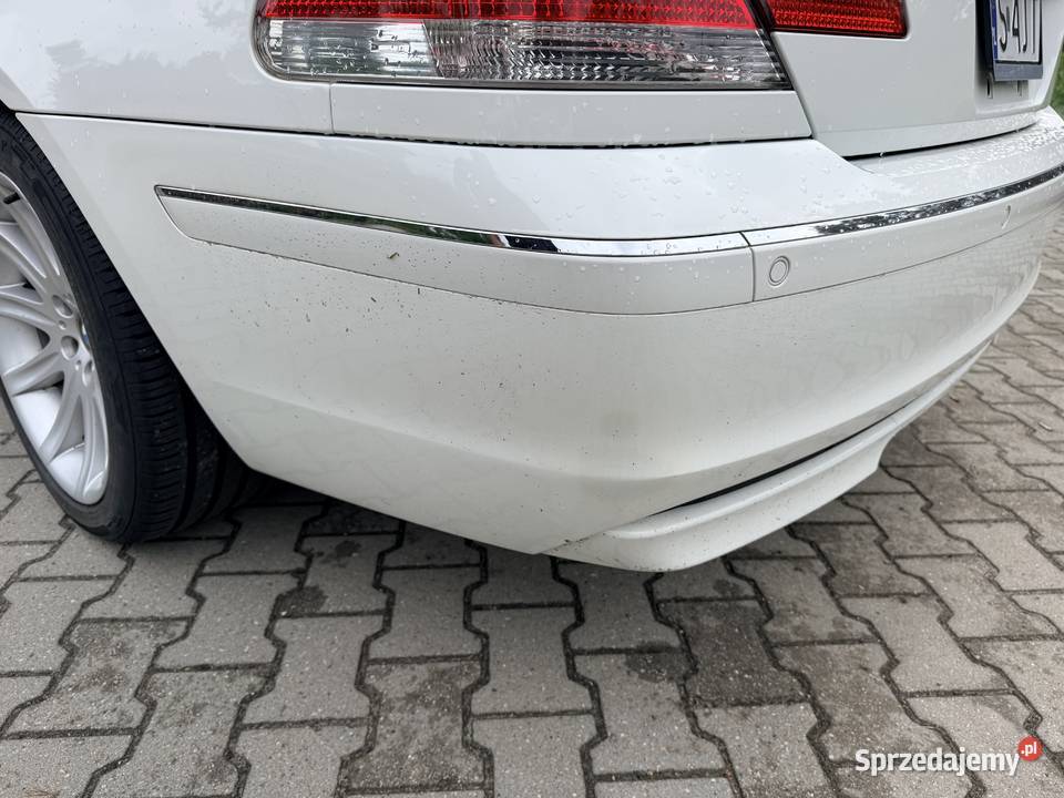 BMW 750i V8 48 367 2007 Biały Niski przebieg Seria 7 Częstochowa