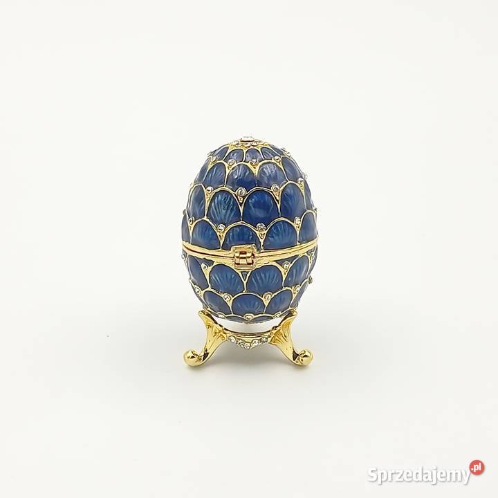 Jajko jajo faberge pojemniki szkatułka niebieski Szkatułki i pudełeczka Zawiercie