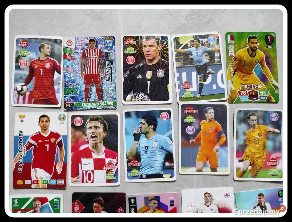 Karty piłkarskie mix różne 20 sztuk mazowieckie Płock