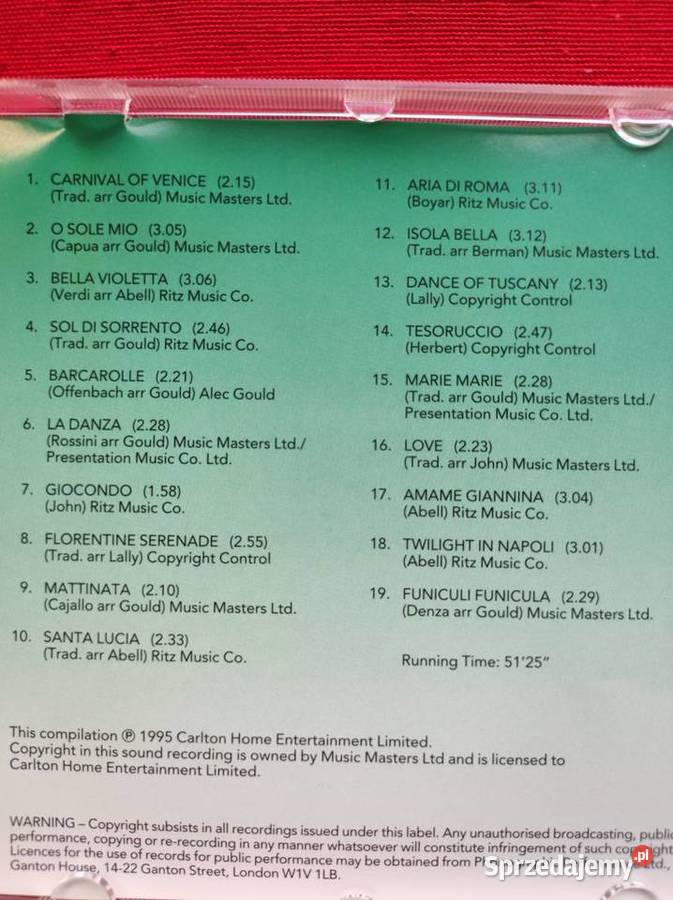 Italy World of Music kolekcjonerska płyta cd Kielce