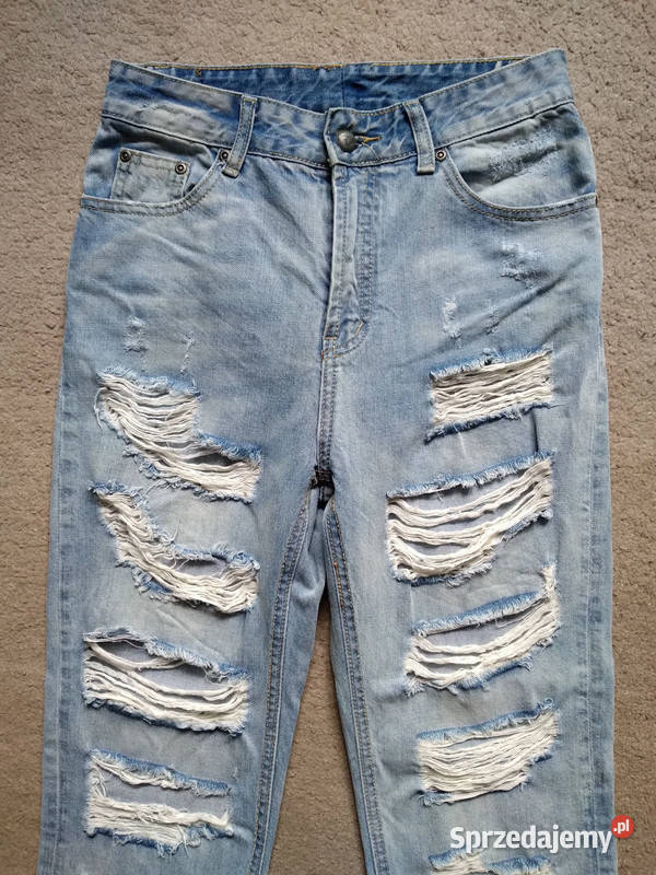 Jasnoniebieskie niebieskie damskie Spodnie Kielce