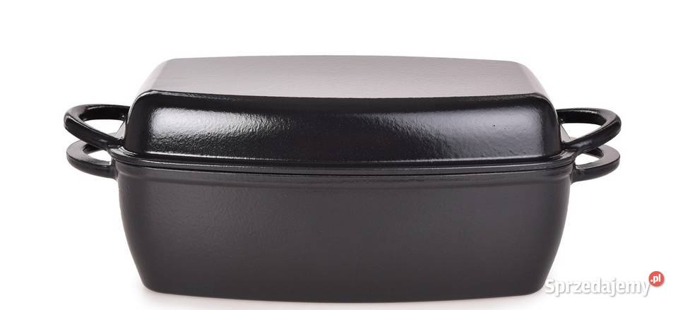 Duża masywna brytfanna z pokrywką grillową IRON sprzedam