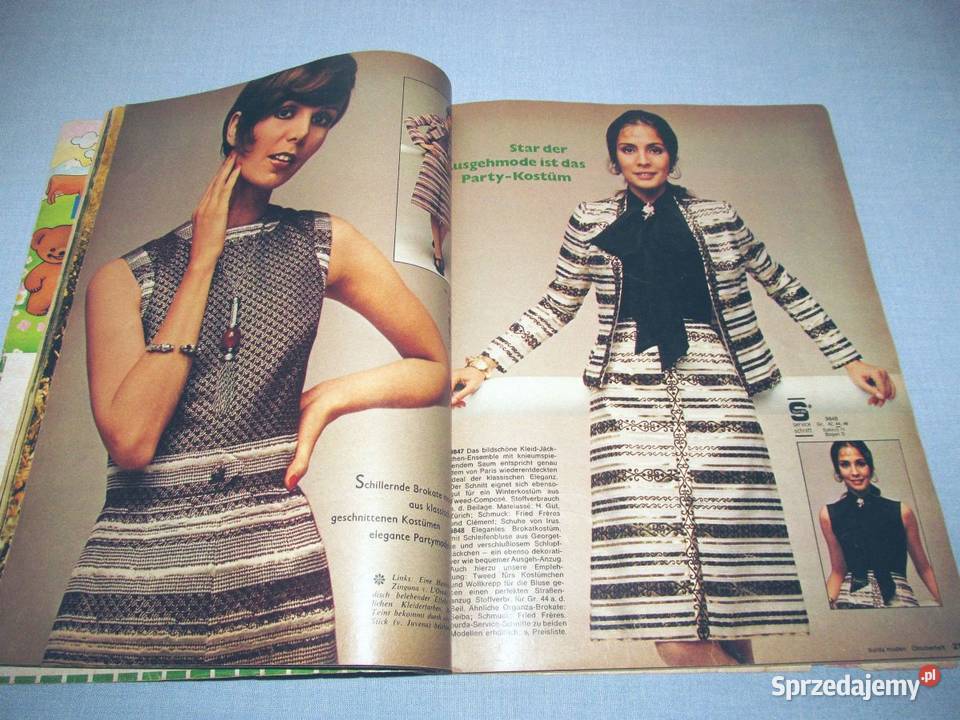 Burda Moden 101971 magazyn mody wykroje Vintage Antykwariat kujawsko-pomorskie Skępe