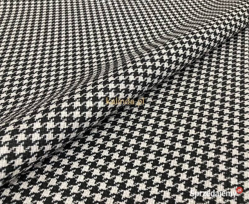 Pepitka D134 tkanina obiciowa z nadrukiem velvet Racibórz sprzedam