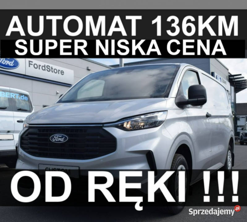 Ford Transit Custom L2 A8 136 A6 Automat Ford zachodniopomorskie Szczecinek