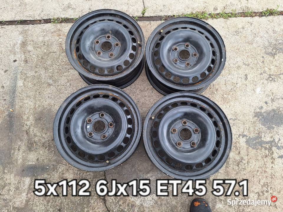 Felgi stalowe 5x112 15 ET45 Audi Skoda Seat VW Średnica 15" Choceń
