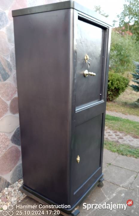 Zabytkowy Stary Sejf loft kasa w stylu Nowy Tomyśl