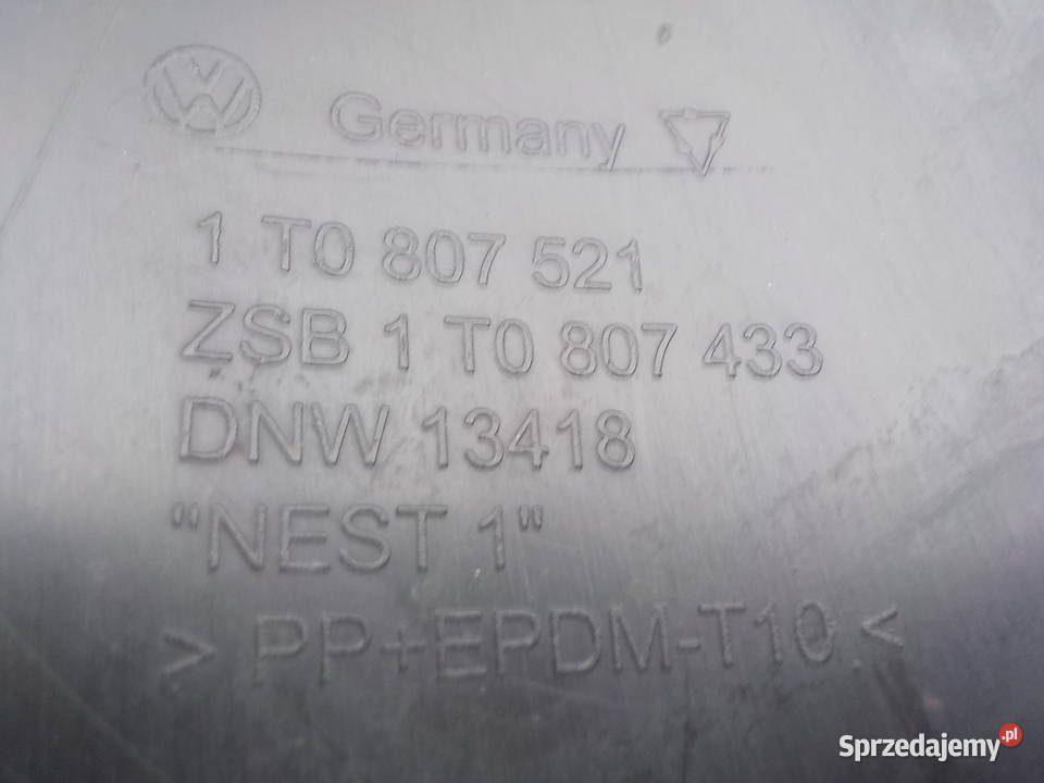 DOKŁADKA ZDERZAKA VOLKSWAGEN TOURAN TYŁ