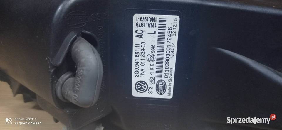Kratka halogen passat b8 lewy halogeny Włocławek