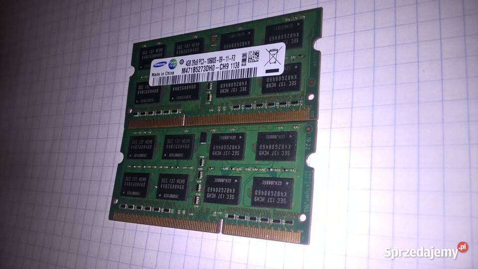 Pamięć do laptopa DDR3 SODIMM Samsung 4GB małopolskie Kraków