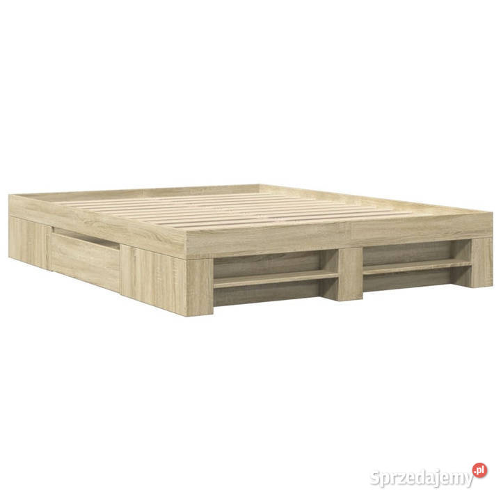 Łóżko bez materaca dąb sonoma 150x200 WM3295466 153cm mazowieckie Warszawa sprzedam