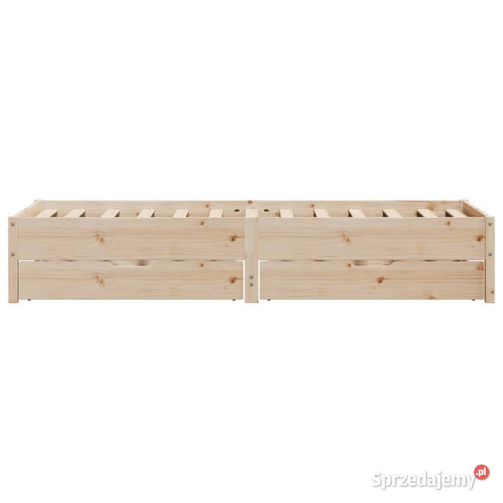 Rama łóżka bez materaca lite drewno sosnowe