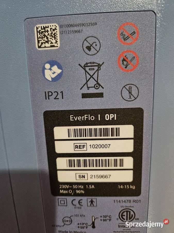 Koncentrator tlenu Philips Respironics EverFlo sprzedam