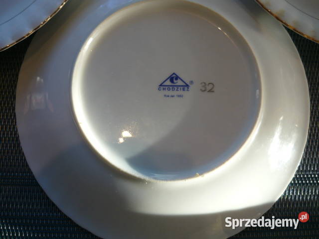 Talerzyki deserowe Chodzież biały Myszków