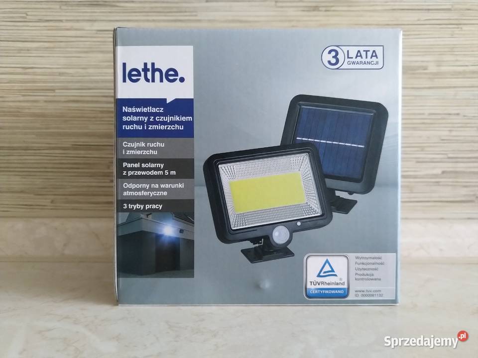 NAJTANIEJ Naświetlacz Solarny z Czujnikiem Ruchu