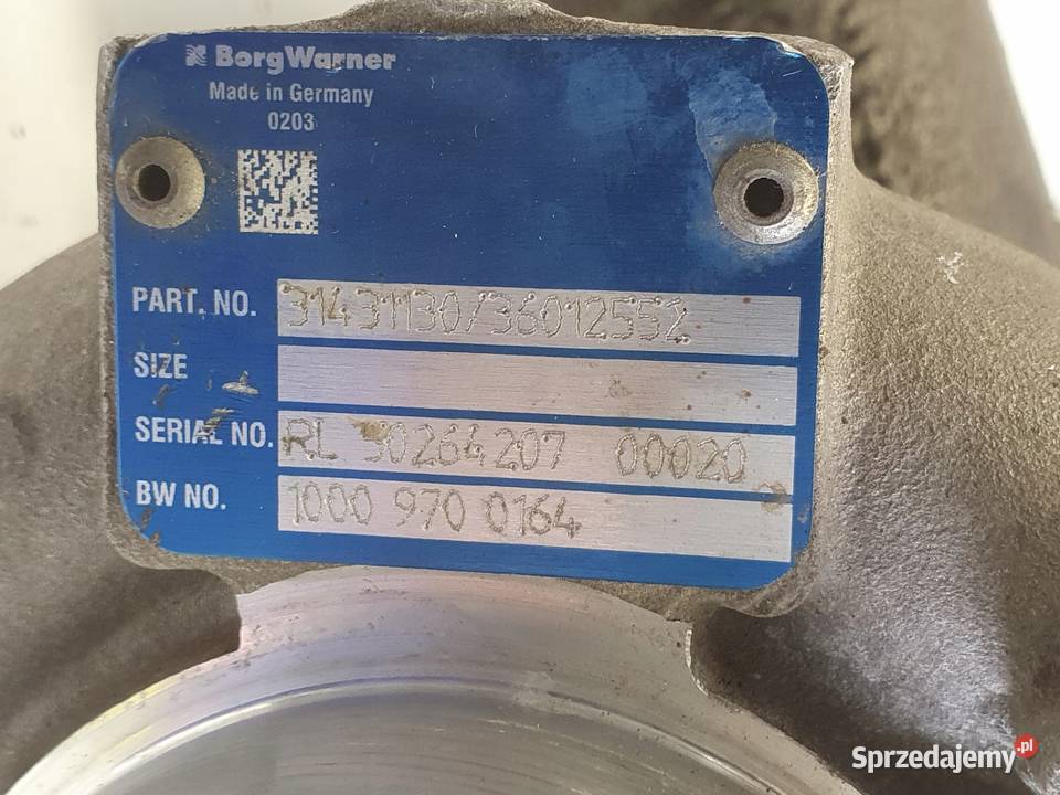 TURBOSPRĘŻARKA Volvo V60 S60 II XC60 24 D D4 Turbosprężarki