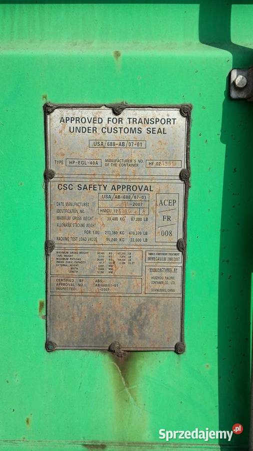 Kontener magazynowy 40DC12 metrowy Używane