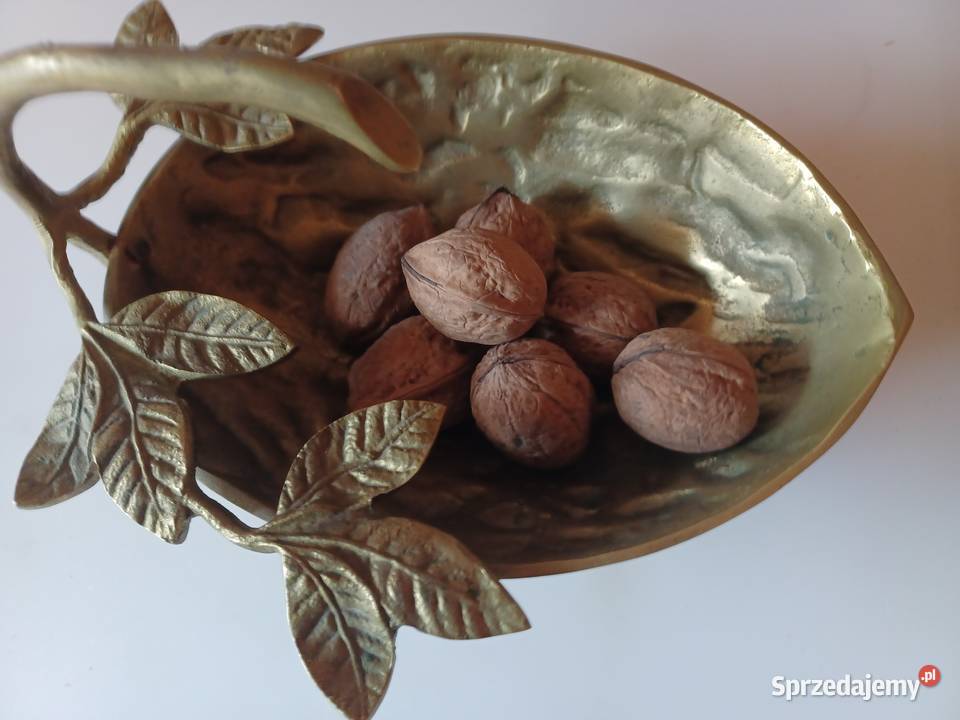 Mosiężna patera orzesznica Kolekcja Poznań