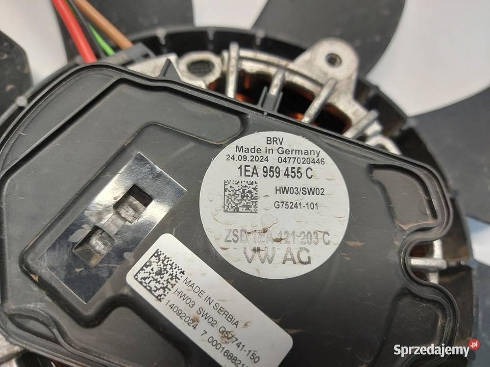 VW ID4 11A 2024r SUV 5D WENTYLATOR CHŁODNICY