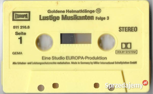 Zabawna muzykaLustige Musikanten 3 kasety Gliwice