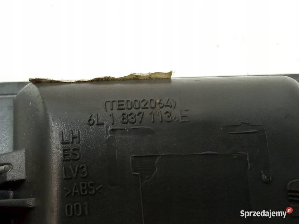 KLAMKA WEWNĘTRZNA LEWA PRZÓD 6L1837113E Seat świętokrzyskie