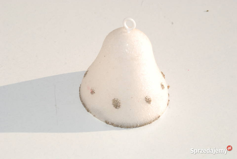 Stara bombka ozdoba choinkowa dzwonek rękodzieło śląskie Cieszyn