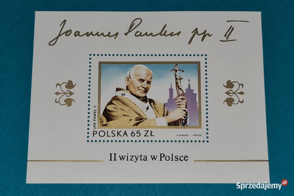 Znaczek II Wizyta Papieża Jana Pawła II w 1983r Warszawa sprzedam