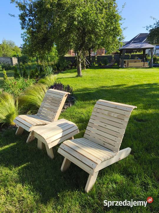 Krzesło fotel drewniany na taras drewno Warszawa sprzedam