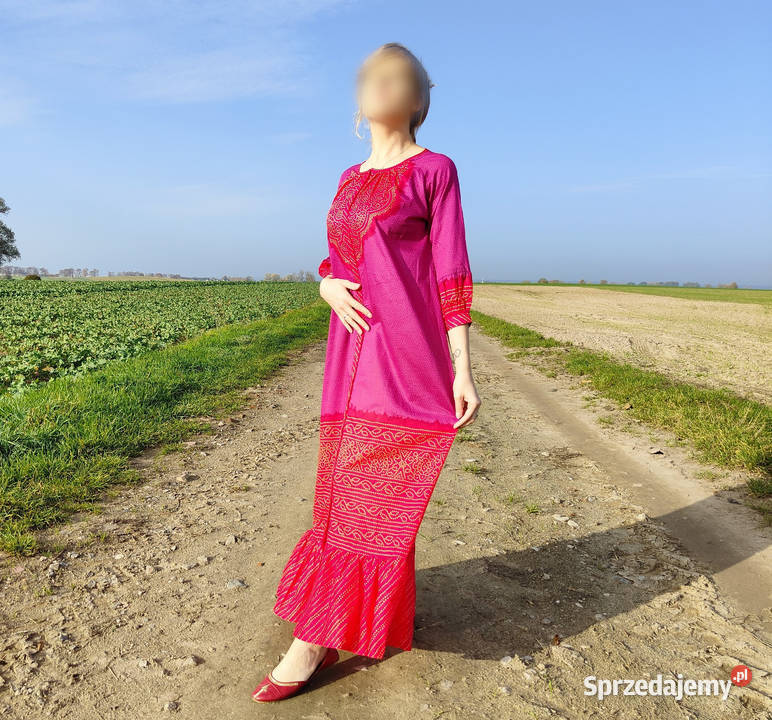 Nowa sukienka długa indyjska S 36 boho bohemian Szczecin