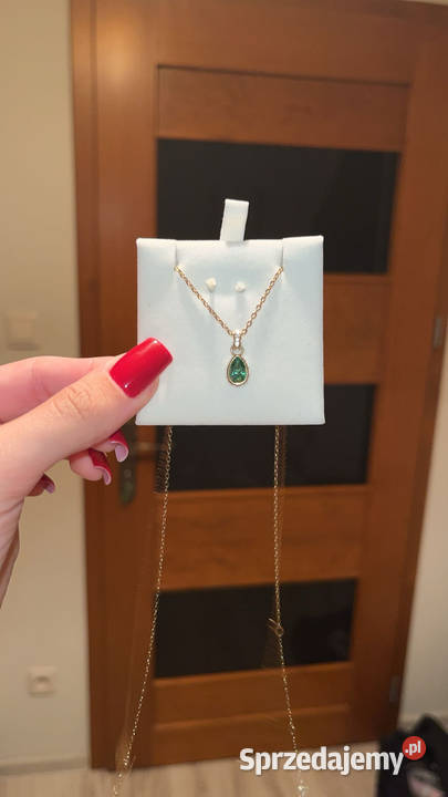 Naszyjnik Swarovski chroma pendant pear cut Nowy Sącz sprzedam