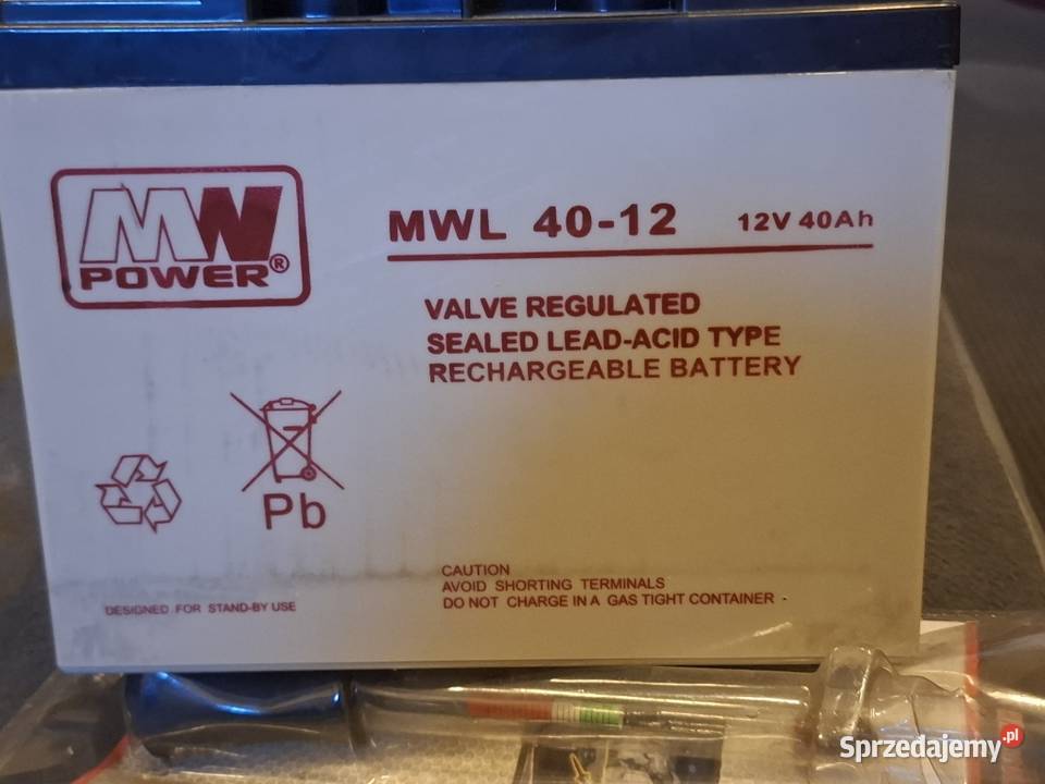 Akumulator AGM 12V 40Ah MWL 4012 VRLA Puławy