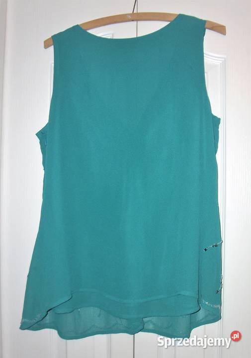 Turkusowa bluzka Bez wzoru Lublin sprzedam