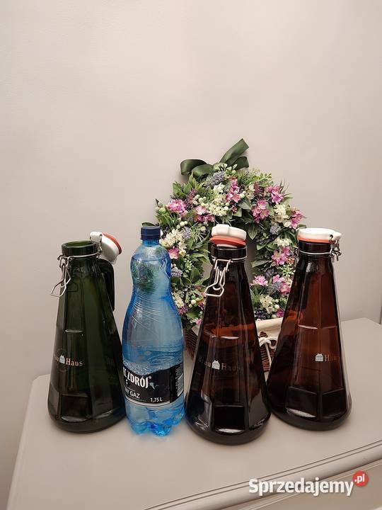 Butelki szklane duże zamykane korkiem do Legnica