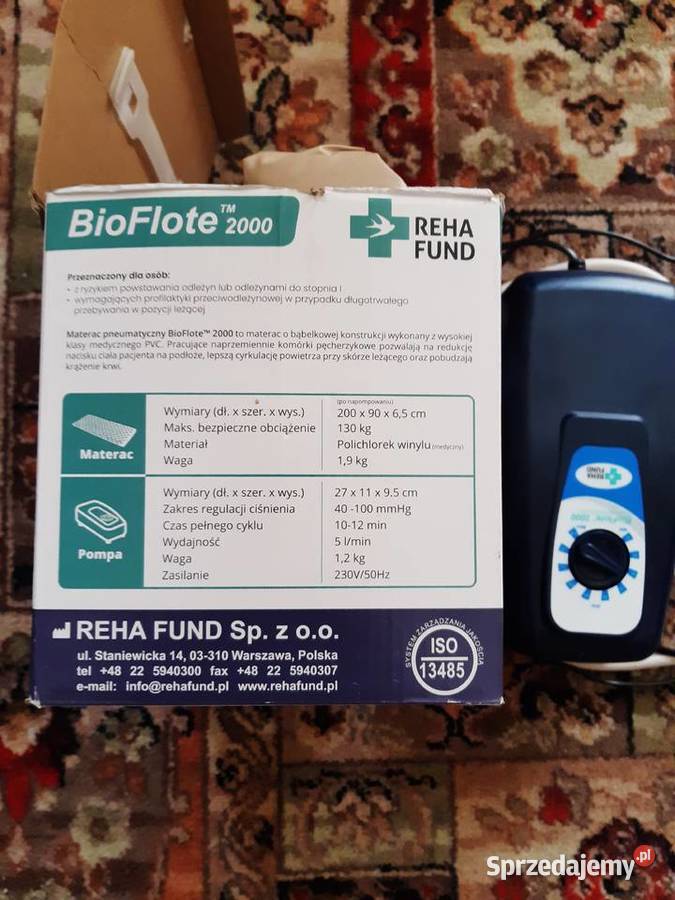 MATERAC PNEUMATYCZNY PRZECIWOLDEŻYNOWY BIOFLOTE