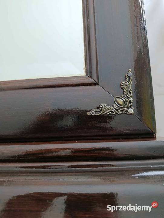 Lustro w drewnianej ramie Vintage dolnośląskie Oleśnica sprzedam