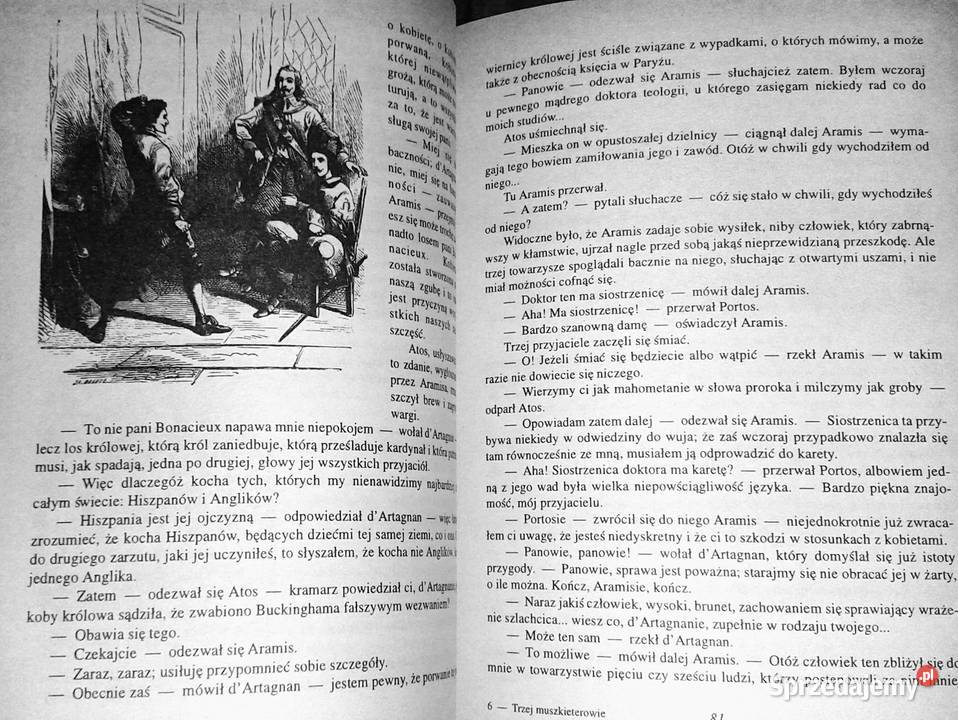 Trzej muszkieterowie Aleksander Dumas Rok wydania 1996 Chełm