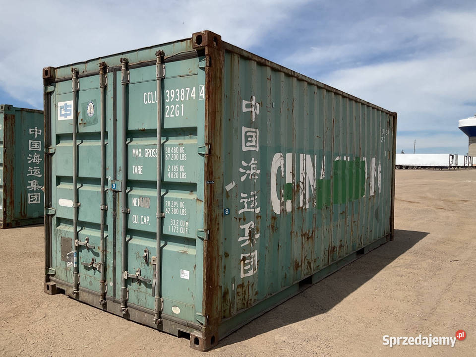 Kontener morski magazynowy 20DV 6 metrowy Koło