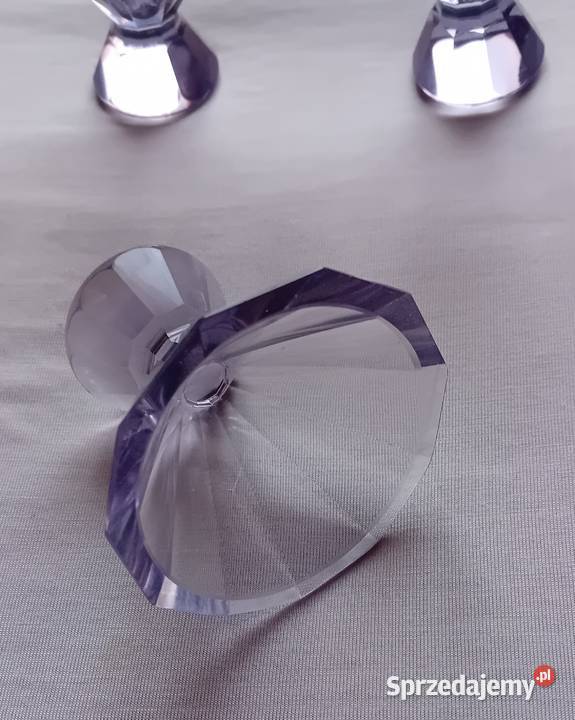 Komplet 6 kieliszków neodymowych art deco