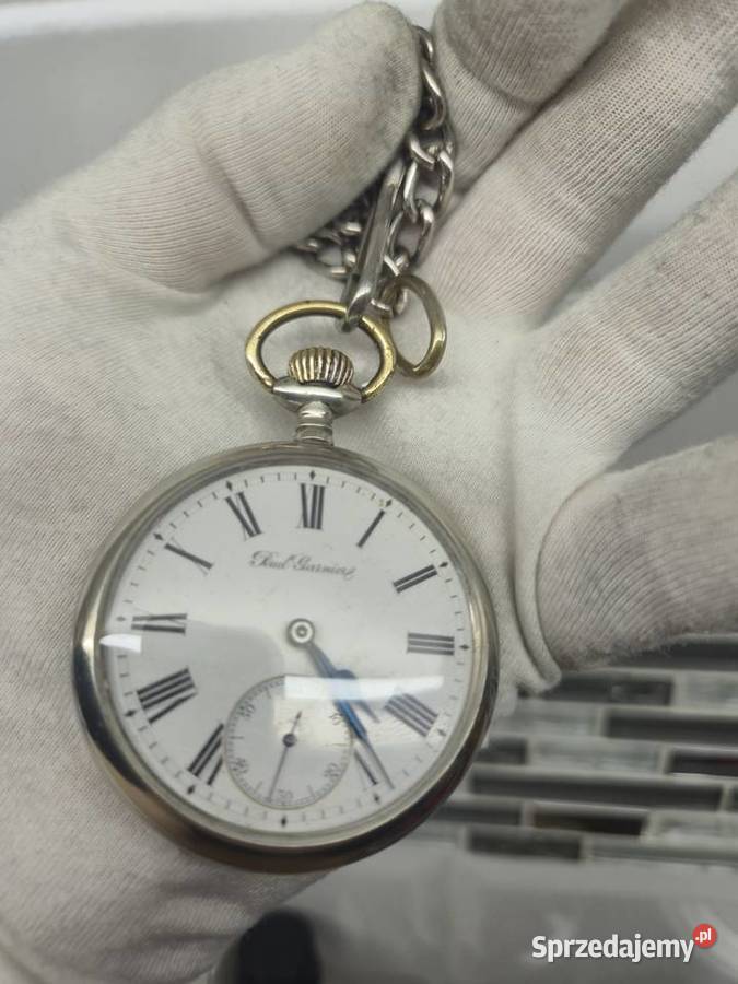 Zabytkowy francuski zegarek kieszonkowy Paul śląskie