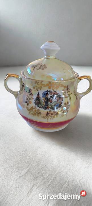 Piękny stary zestaw kawowy z manufaktury SEP dolnośląskie