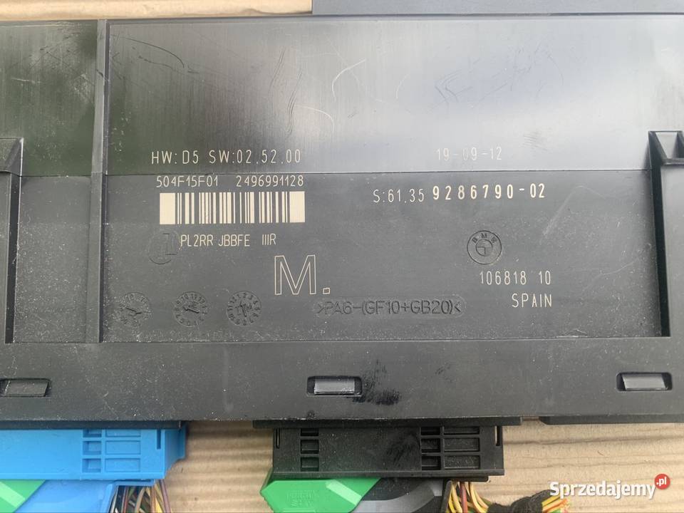 9286790 Moduł sterownik komfortu bmw x1 e84 Rok produkcji 2012 Szczecin