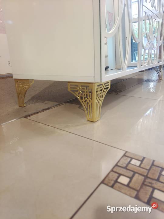 Komoda wysoki połyskzłote nogi galki Nowy Sącz sprzedam